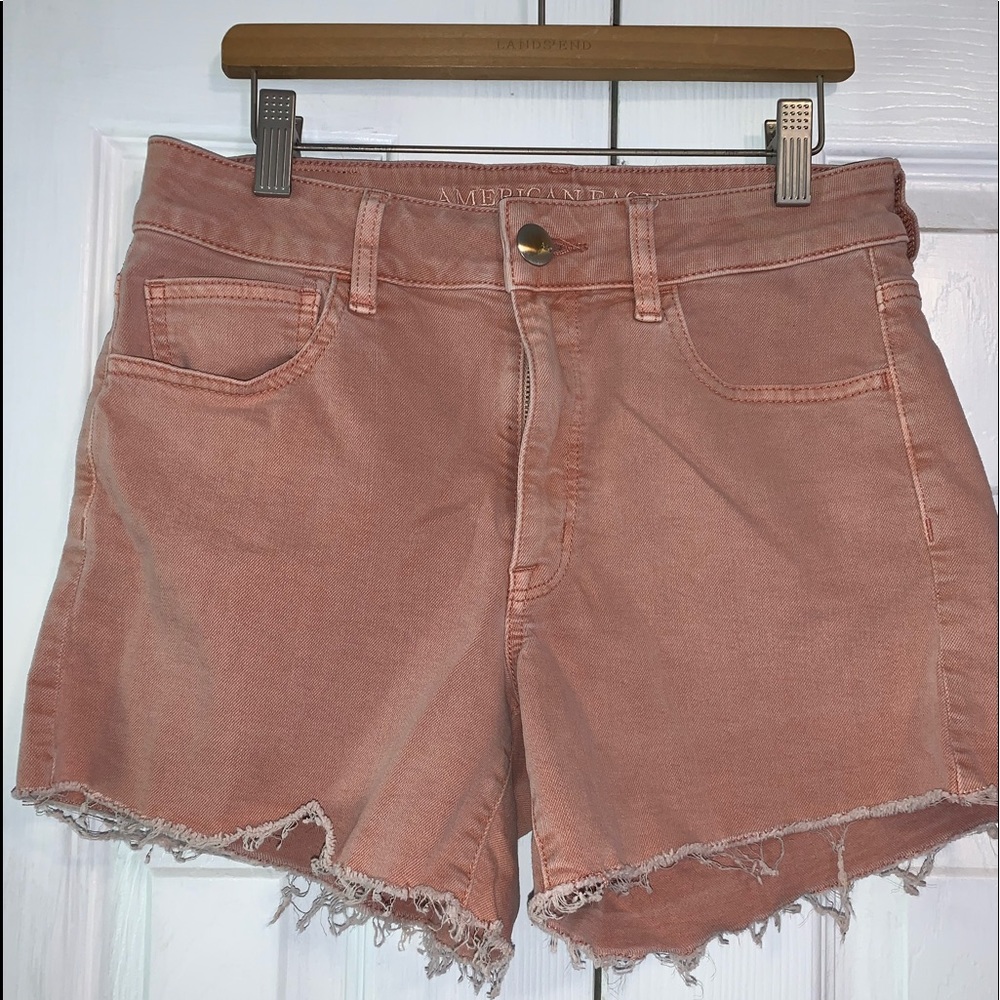 American Eagle high waisted jean shorts.